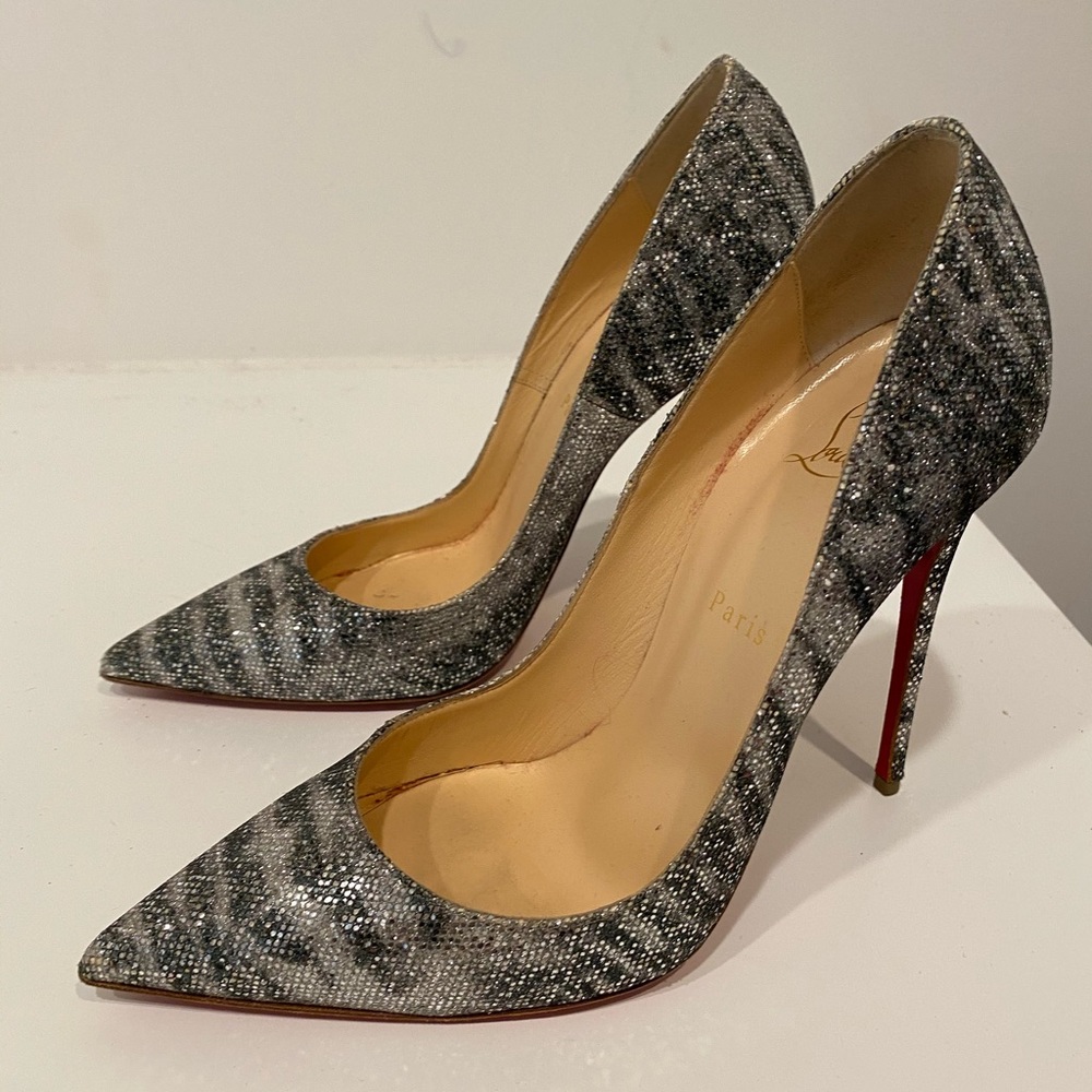 So Kate Glitter Sirene Pumps, Silver, (Size 40)